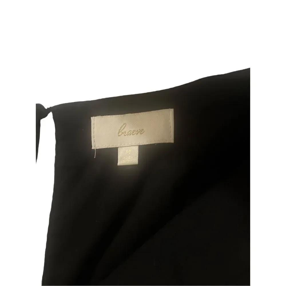 Braeve dress black with embroidery sz M - Picture 5 of 5